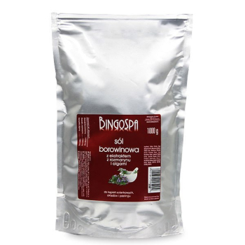 BINGOSPA Sól borowinowa z ekstraktem z rozmarynu 1kg   
